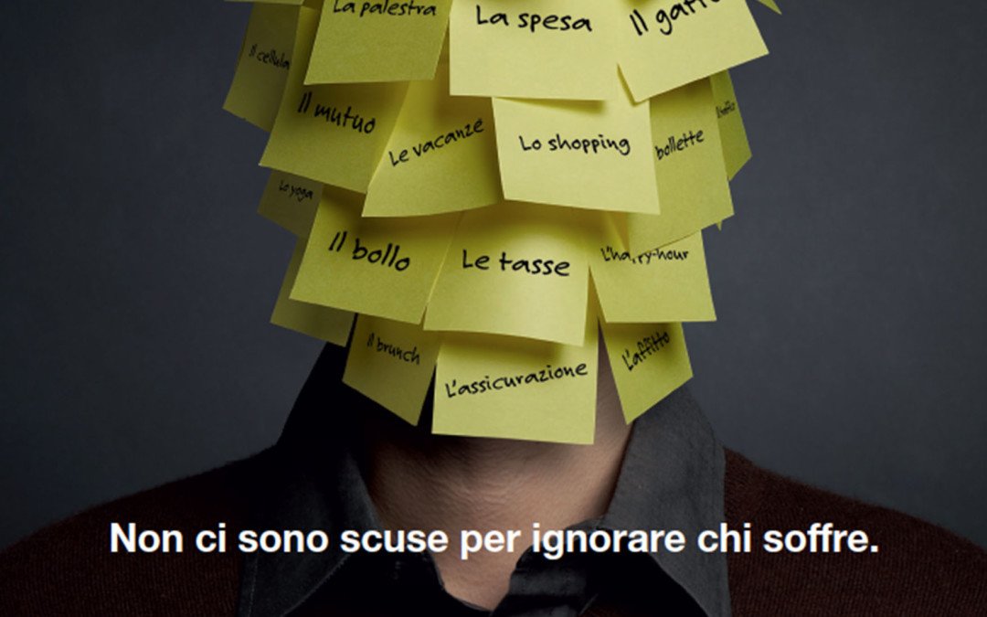 Non ci sono scuse per ignorare chi soffre