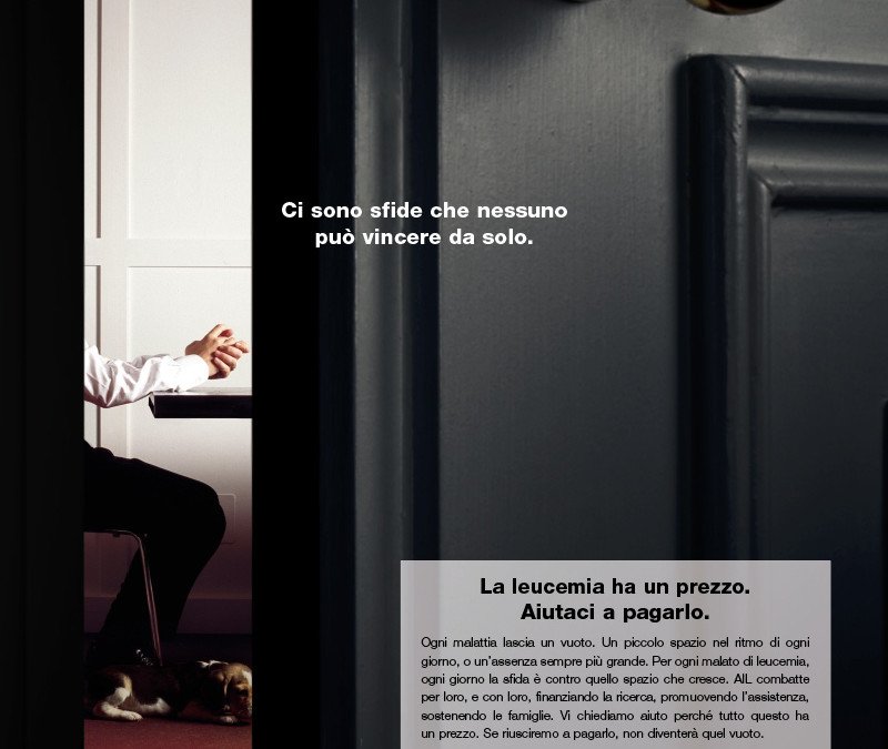 La leucemia ha un prezzo. Aiutaci a pagarlo