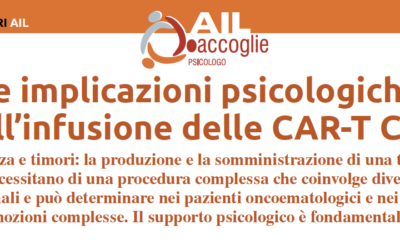 Le implicazioni psicologiche dell’infusione delle CAR-T Cell