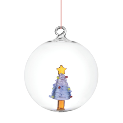 DECORAZIONE IN VETRO ALBERO DI NATALE
