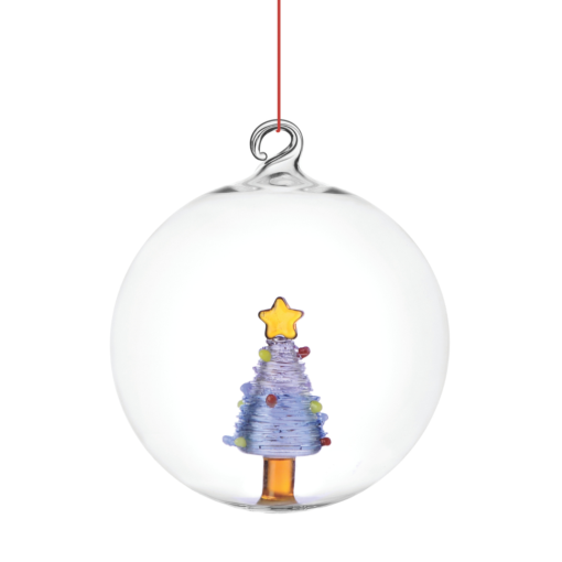 DECORAZIONE IN VETRO ALBERO DI NATALE